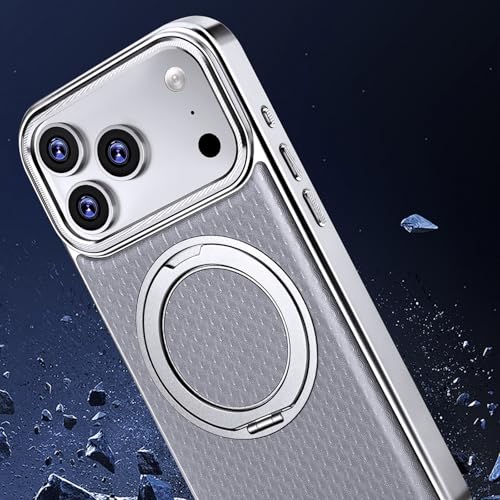 Coque silicone rigide iPhone 14 Pro Max anti-chute anneau gris - 5