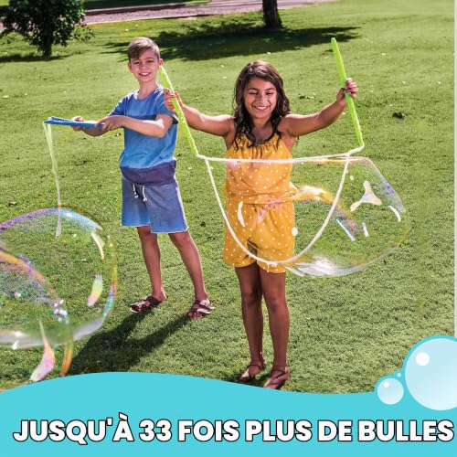 SYNCFUN 6 Paquets Recharge Bulles de Savon concentrée pour Bulles géantes (jusqu'à 4,5 gallons), 6 sachets de Solution pour Machine à Bulles, Baguettes, souffleur, Pâques, activité de Plein air – vue 4