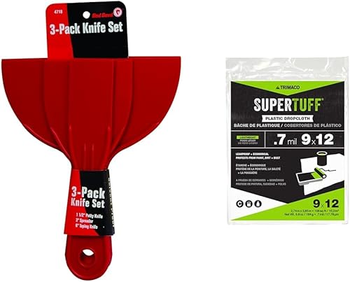 Miniatura 6 de Red Devil 4718 - Juego de cuchillos de plástico (3 piezas, 12 unidades)