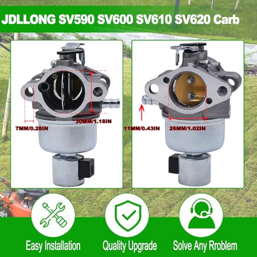 JDLLONG 20 853 95-S Carburetor Fit for Kohler SV590 SV600 SV610 SV620 19HP 20HP 21HP 22HP Engine Carb Kit 20 853 71-S 20-853-95-S with Fuel Pump