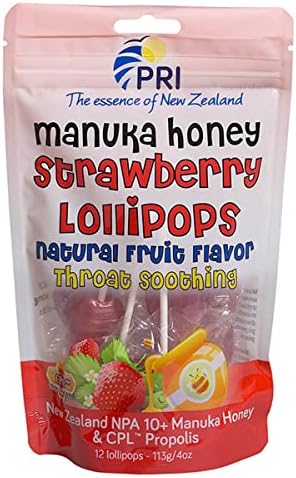 PRI Lollipops - Limited Availability by Manufacturer (Strawberry, 12ct)