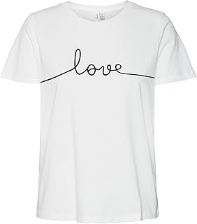 VERO MODA VMKAMI S/S O-NECK T-SHIRT JRS BTQ GA Tişört Kadın