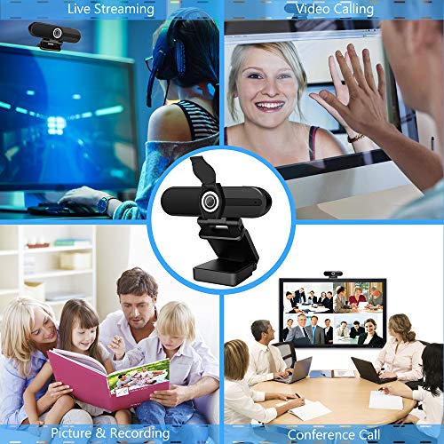 Webcam 4K HD Computer Camera 8MP Microphone PC Web Camera, Full Widescreen Laptop USB Webcams, Privacy Shutter, Tripod, Mac Desktop Notebook Webcam, Video Calling Recording Webcam by Looca - Image 7