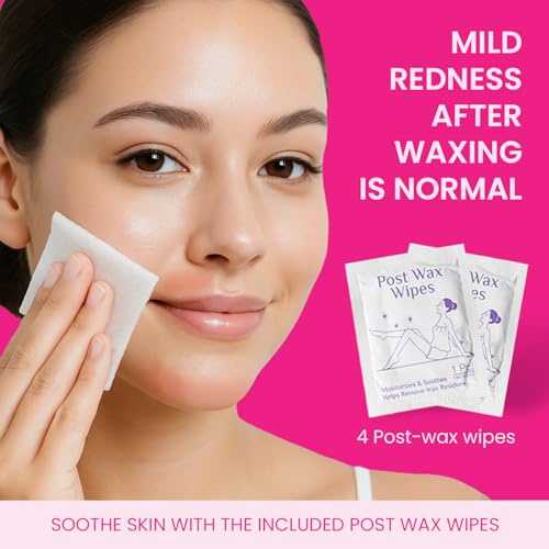 Image of Urban Yog Small Liposoluble Facial Wax Strips for Women - 40 Wax Strips + 8 Post-Wax Wipes | Gentle Facial Hair Removal Face Wax Strip for Upper Lip, Eyebrows, Chin, Sidelocks