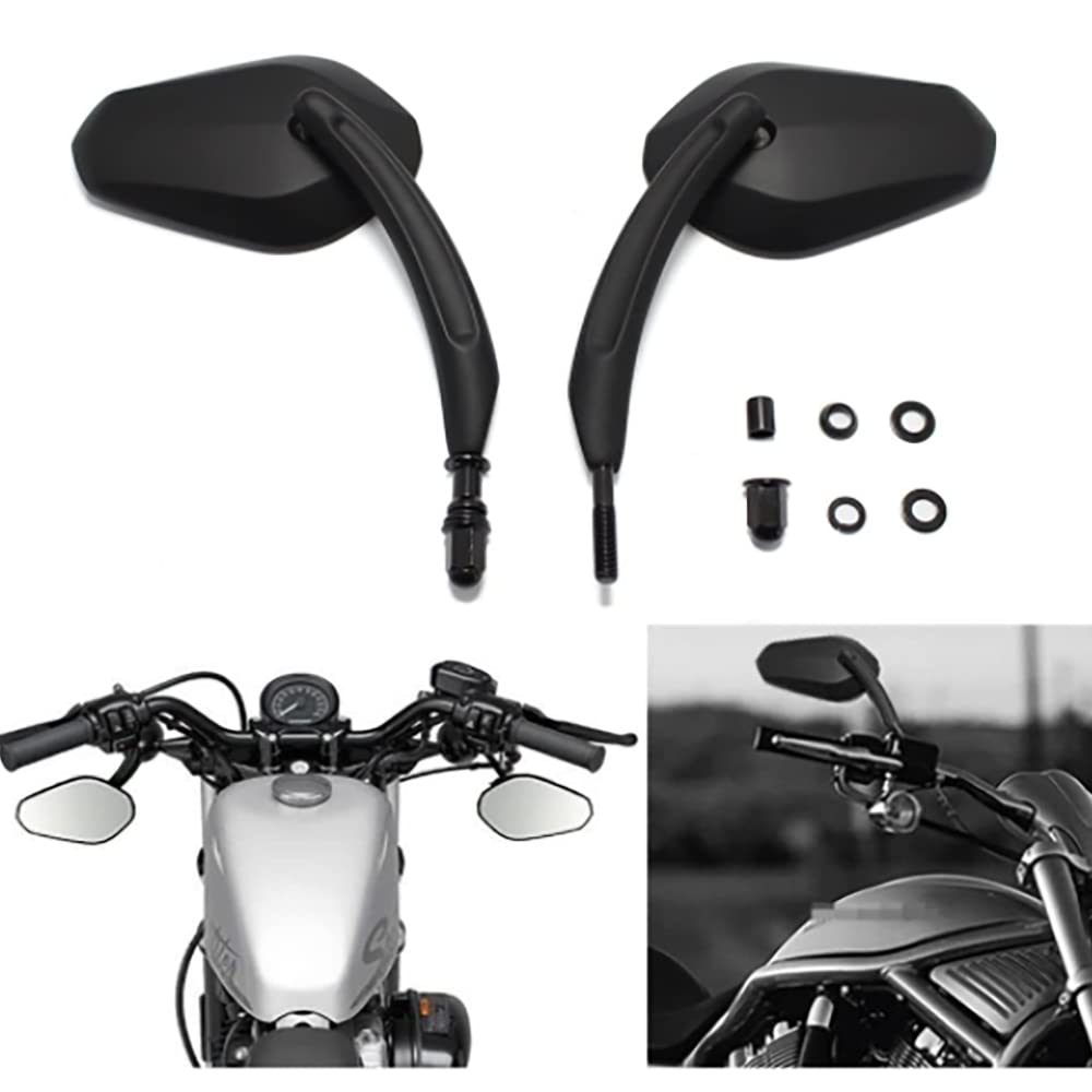 Riloer Motorradspiegel, Rückansicht, Seitenspiegel, kompatibel mit Harley Davidson