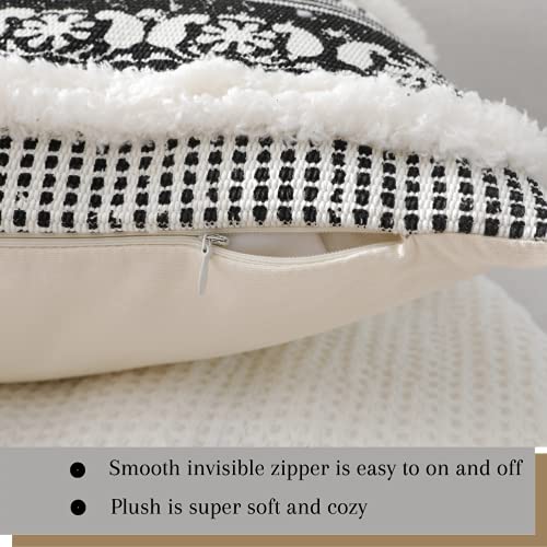 blue page Boho getuftete dekorative Kissenbezüge für Couch Sofa – moderner marokkanischer Kissenbezug mit Quasten… – Bild 7