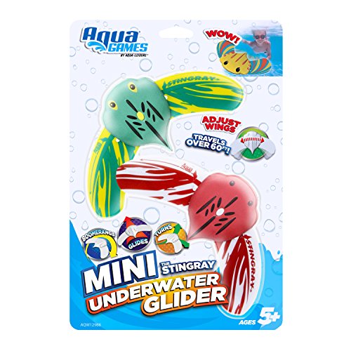 image for Aqua LEISURE Aqua Mini Stingray Gliders - 2 Pack - Underwater Pool 