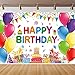 Happy Birthday Backdrop Banner for Girls Boys Colorful Balloons Birthday Backdrop for Kids Gifts Cake Table for Children Birthday Party Decorations Birthday Party Backdrop (5x3ft)
