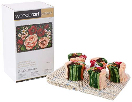 Wonderart Floral Divine Yarn Latch-Hook Kit 20