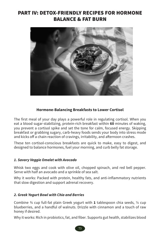 Cortisol Detox Diet for Women: Balance Hormones, Burn Belly Fat & Beat Stress Naturally - Image 8