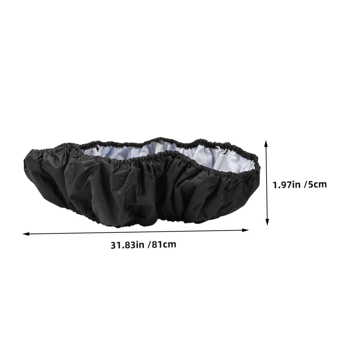 Mikikit Trampoline Collision Cover Durable Oxford Cloth Spring Cover for Use Thickened Weather Resistant Protector Pad Easy to Install Trampoline Accessory