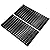 Criditpid Grill Emitter Plates for Charbroil Performance Tru-Infrared 2 Burner 463672416, 463633316, 463672419, 463672016 Gas Grill, Porcelain Steel Cooking Grates for Char-Broil.
