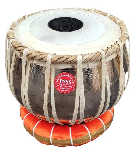 Image of Baba Surjan Singh & Sons - BSSS Steel tabla jodi set with all accessories