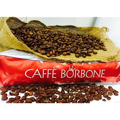 Caffe Borbone Miscela Rossa Whole Bean Coffee, Red Blend, 100% Robusta, Dark Roast, 2.2 lb Bag (Pack of 2)