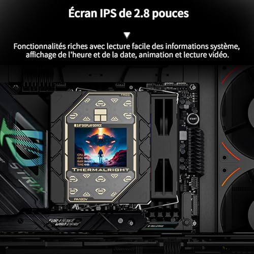 Thermalright Peerless Assassin 120 Vision ARGB Ventirad CPU Écran LCD Socket Intel AM5 - 3