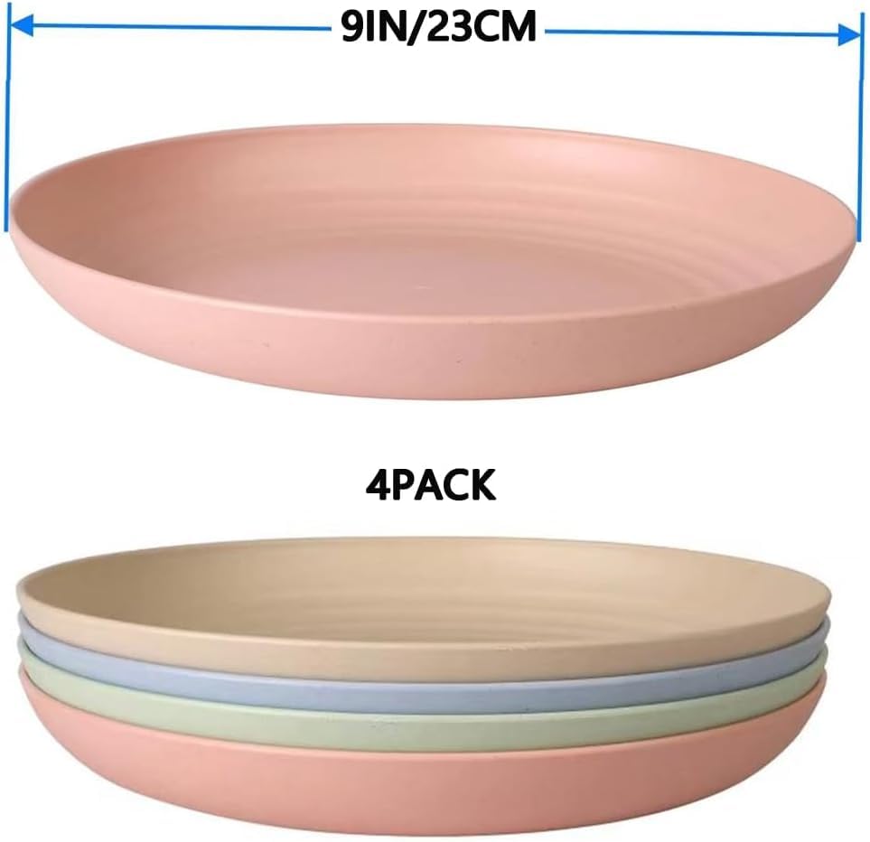 MEETOZ 9 Inch Dinner Plates Sets - Image 2
