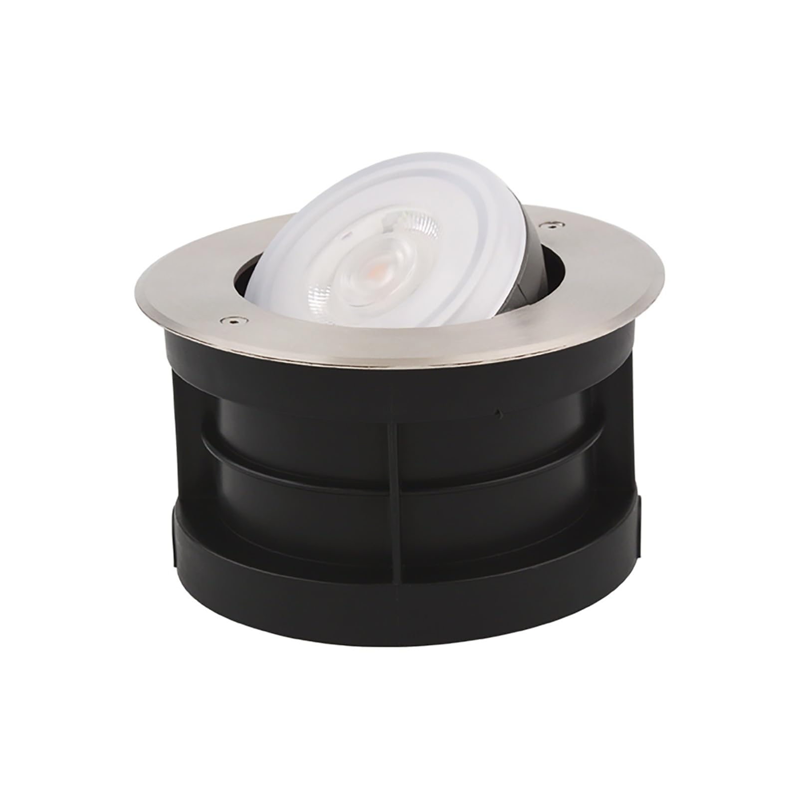 LED Landscape Lights - Outdoor Buried Lights, AC 220V 45 ° Angle Adjustable Underground Light, IP65 Waterproof Interchangeable Light Source Design Spotlight, Garden Courtyard Ground Lights(Yellow,12W