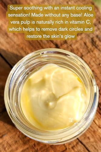 Image of The Nature Mill Aloe Vera Rosehip Under Eye Cream. All natural cream for dark circles removal. Wrinkles, fine lines, & puffy eyes reducer. Made with aloe vera & cold pressed oils | 20g