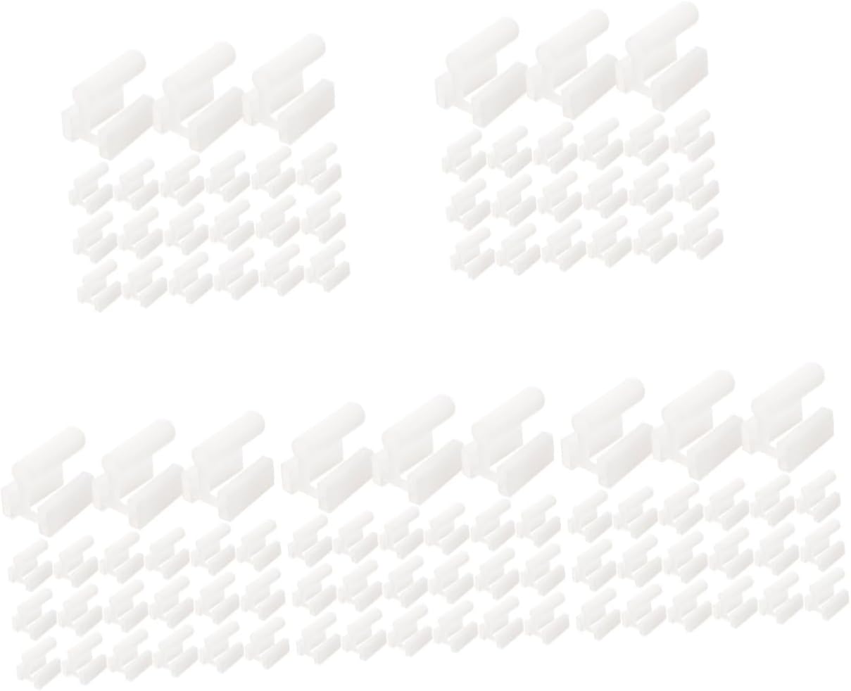 DOITOOL 500pcs Prong Outlet Covers Outlet Safety Covers Plastic Plug for Electrical Power Proofing Plug