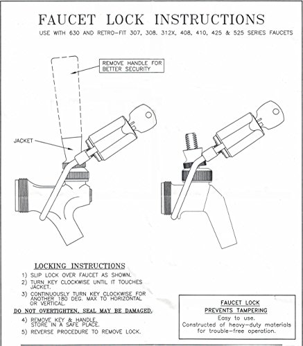 Perlick Wrap-Around Draft Beer Faucet Lock