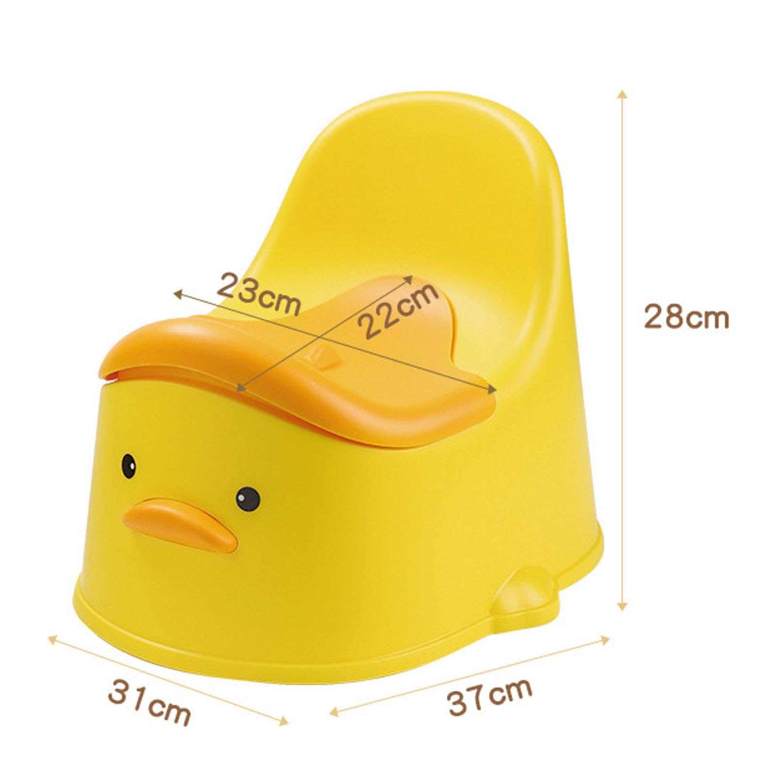 Oshhni Orinal de entrenamiento para el baño, orinal para niños, asiento antideslizante para inodoro infantil, orinal para bebés de interior y exterior, amarillo