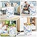 HUUMONSS Sea Animals Baby Laundry Hamper Collapsible Clothes Kids Storage Basket Large Boys Girls Gift Toy Box Bin for Nursery Room, Blue Whales, 63L