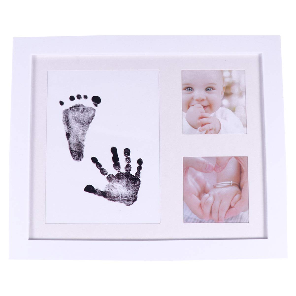 Kit de Recuerdo de Huellas de bebé, Huellas de bebé, Marco de Fotos de Huellas, Marcos de Fotos de Memoria para guardería, Registro de bebés, niños y niñas Little Surprise
