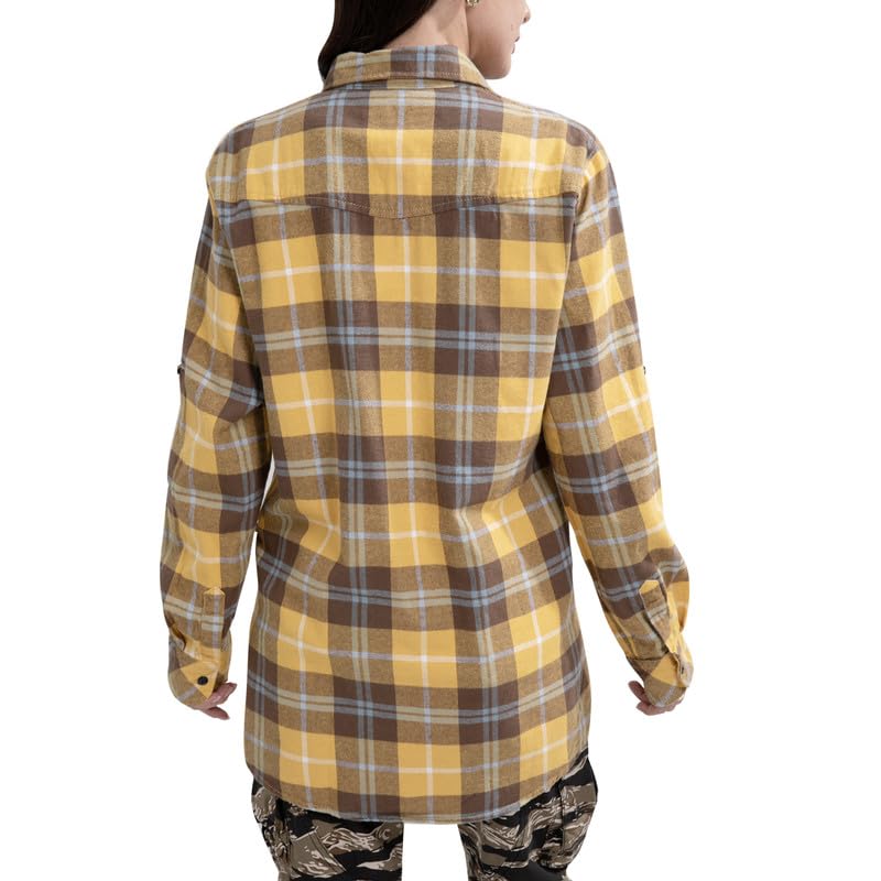 Image of Match Women's Long Sleeve Plaid Flannel Shirt #2021