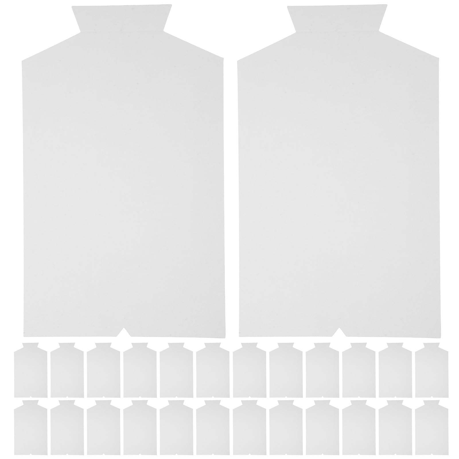 Présentoir en carton blanc pour t-shirts haut de gamme design sans plis