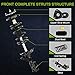 AUTOSAVER88 Front Complete Strut Compatible with 2001-2005 Civic 1.7L & 1.3L, 2001-2003 EL, Shocks Absorber Springs Assembly 2 pcs