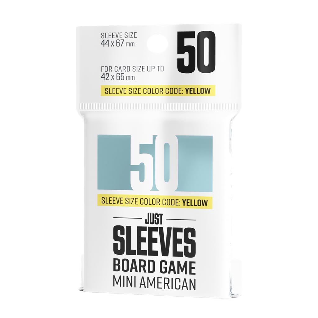 Gamegenic | Just Sleeves - Mini American (50 Sleeves) | Board Game Accessory
