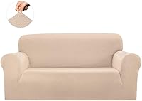 Vista 3 de Sapphire Home Juego de fundas de sofá y sofá biplaza de 2 piezas, ajuste elástico, sin arrugas, protector de muebles, fundas de sofá para sala