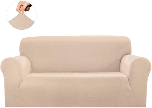 Miniatura 3 de Sapphire Home Juego de fundas de sofá y sofá biplaza de 2 piezas, ajuste elástico, sin arrugas, protector de muebles, fundas de sofá para sala de