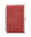 Produktbild ZIGARETTENETUI mit Glitzer für 14 Zigaretten Etui Zigarettenbox Box Case Dose 57 (Rot)