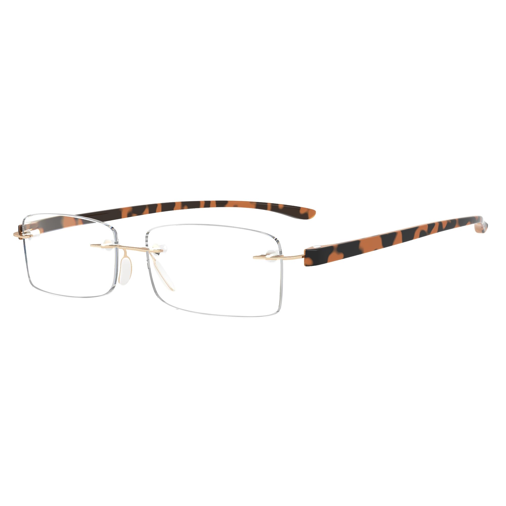 Readers Small Lenes Rimless Reading Glasses Men Women