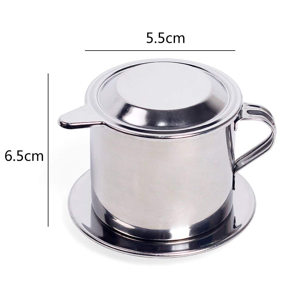 Vietnamesische Kaffeefilterpresse Aus Edelstahl – Manuell, Für Unterwegs, Ohne Papierfilter