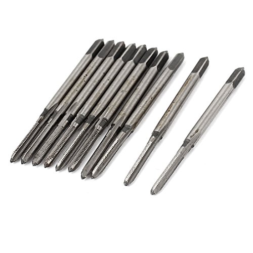 Aexit Square Head Taps & Dies HSS M2 x 0.4mm Threaded Straight Flutes Tap Extractors Machine Tap