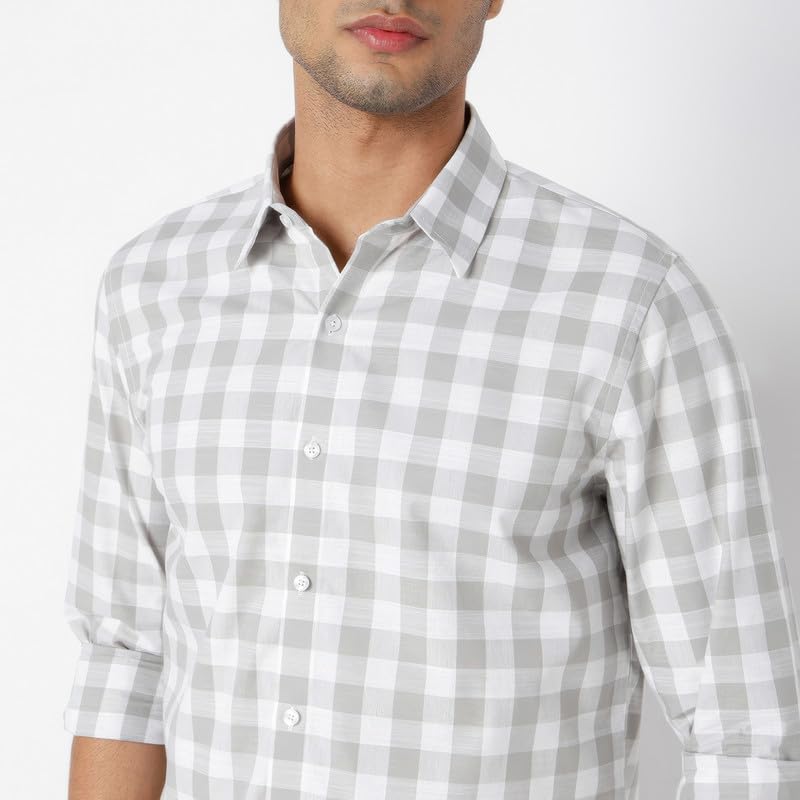 Image of Mens Striped Slim Fit Cotton Casual Shirt | Full Sleeves Mens Shirts | Stylish Shirt for Men