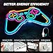 Eufrozy Gaming Neon Sign for Gamer Room Decor, 6 Dimmable Blue Game Controller Led Neon Light for Gaming Wall Decor, Teen Boy Room Decor, Gamer Kids Christmas Gifts (Gamepad Shaped USB Powered)