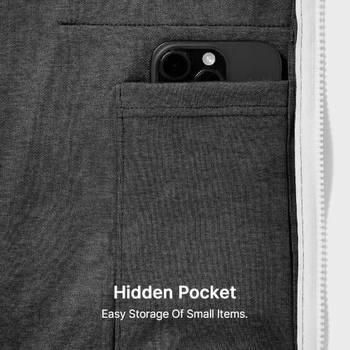 Image of Ohoo Mens Slim Fit Sleeveless Lightweight Zip Up Hooded Sweatshirt Vest Hoodie