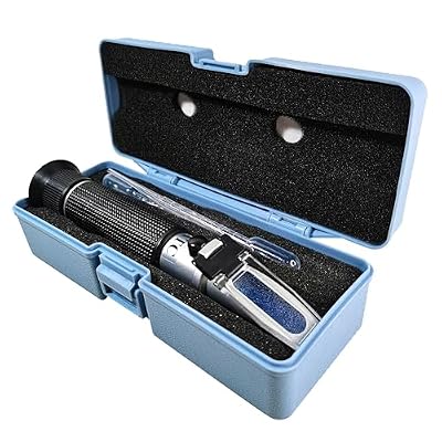 Agriculture Solutions Salinity Refractometer for Seawater and Marine Fishkeeping Aquarium 0-100 PPT with Automatic Temperature Compensation