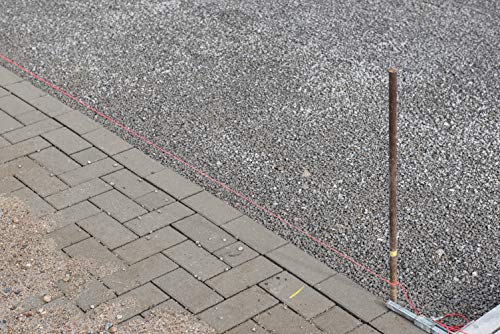 Connex Maurerschnur pink - 50 m Länge - Ø 1,0 mm - Polyester - Knotenfest - Reißfest & Belastbar - Auf Spule / Richtschnur / Bauschnur / Lotschnur / Pflasterschnur / COX781530