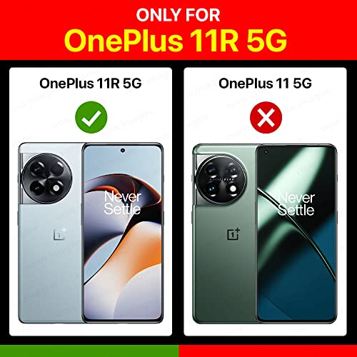 Image of WOW IMAGINE Shock Proof Flip Cover Back Case Cover for 1+ OnePlus 11R 5G (Flexible | Leather Finish | Card Pockets Wallet & Stand | Black)