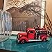 PARSAHO Vintage Diecast Mack Fire Truck - Retro Metal Fire Engine, Miniature Vehicles for Home Decor