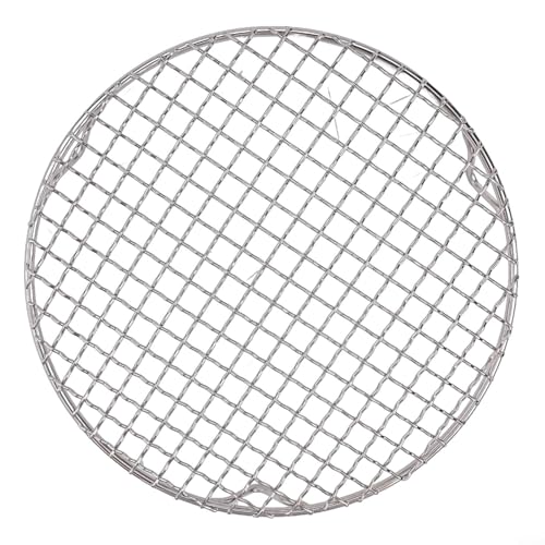 Rejilla redonda de acero inoxidable 201 para enfriar productos horneados o asar carnes (24 cm)