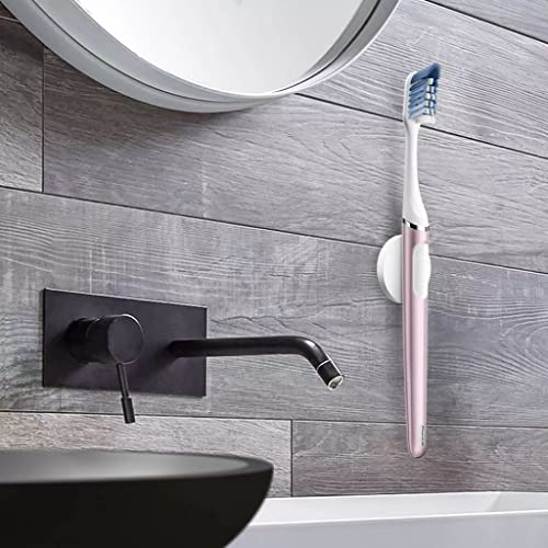Brosse à dents manuelle Oral-B Clic quartz rose avec tête interchangeable et support
