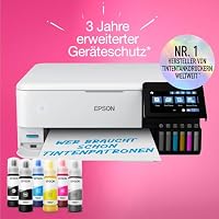 Epson EcoTank ET-8500 Tintentankdrucker | Fotodruck | 6-Farb-Tintensystem | WLAN | A4 | Drucken, Kopieren, Scannen | 10.9 cm Touchscreen | Duplexdruck | hinterer Papiereinzug – Ansicht 5