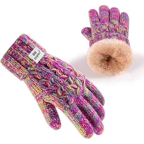 UCQKLI Kids Winter Fleece Gloves Cover