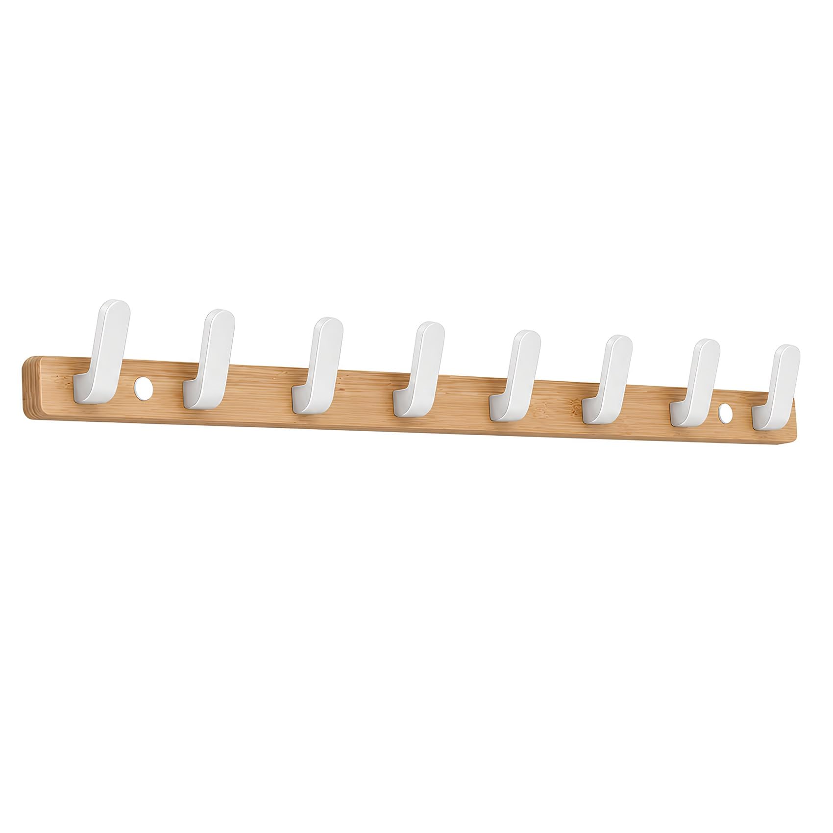 Tzufa Crude Wood Wooden Coat Hooks Coat Rack Wall Mounted Easy Install Wall Hooks