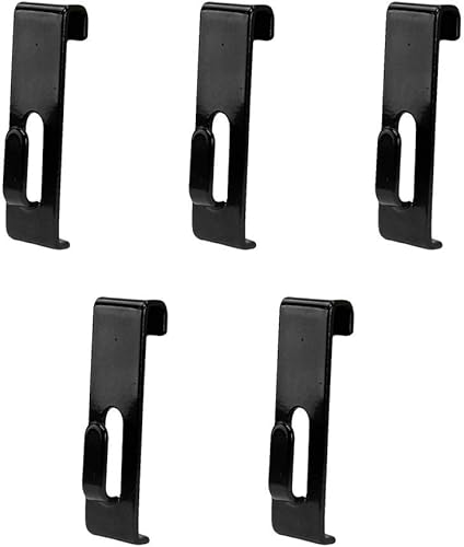 DBM IMPORTS 5 PCS Gridwall Utility Hook Rejilla Panel de pared Pantalla Imagen Notch Negro